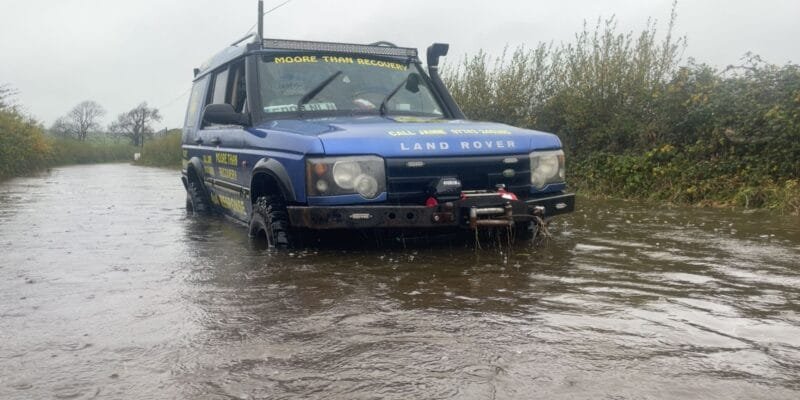 4x4 off road recovery swansea flood