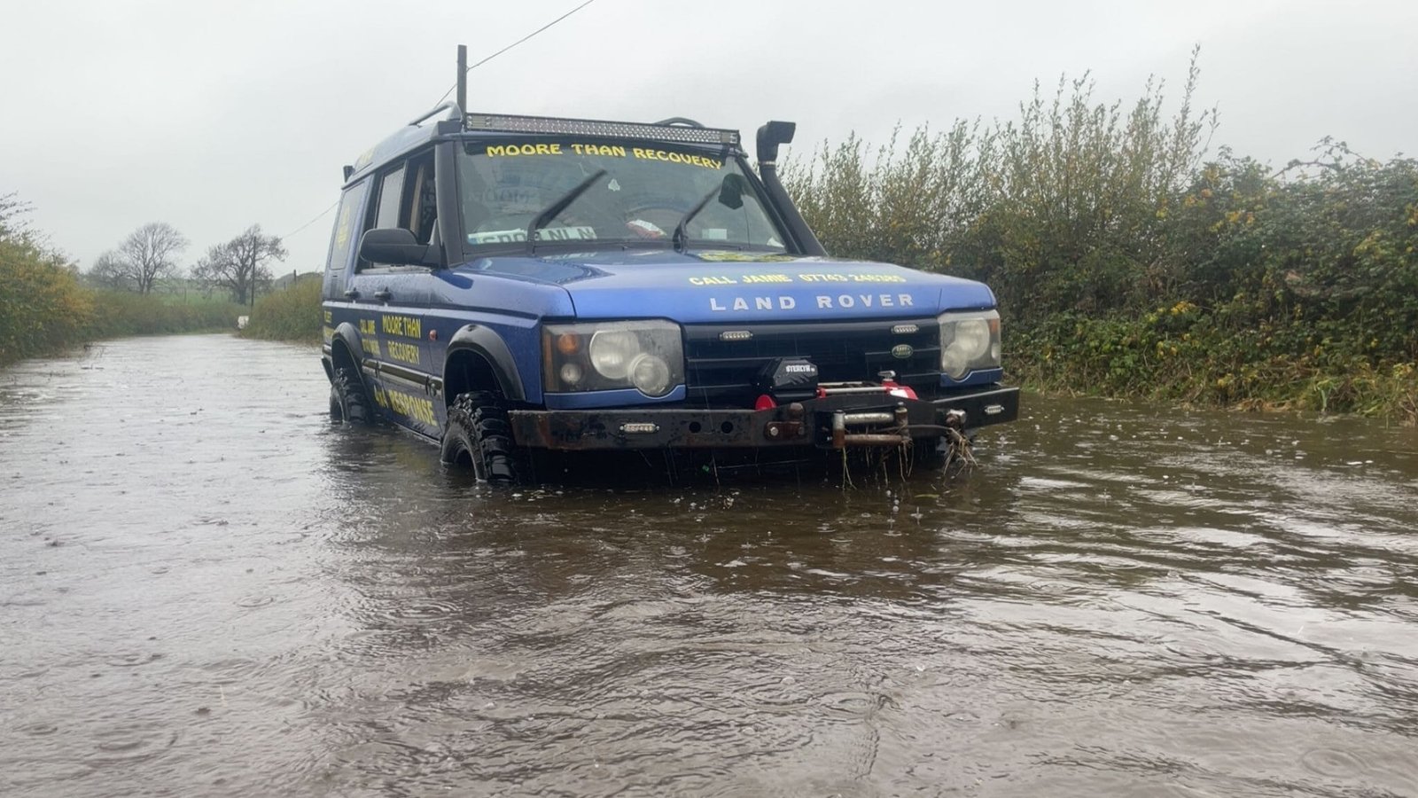 4x4 off road recovery swansea flood