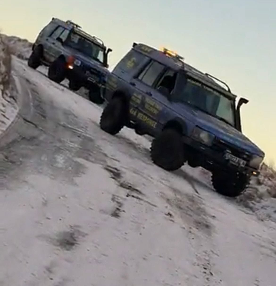 offroad recovery in the snow swansea